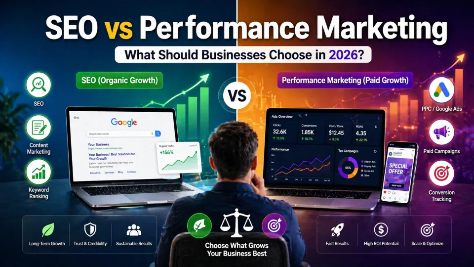 SEO vs Performance Marketing - Which is better in 2026
