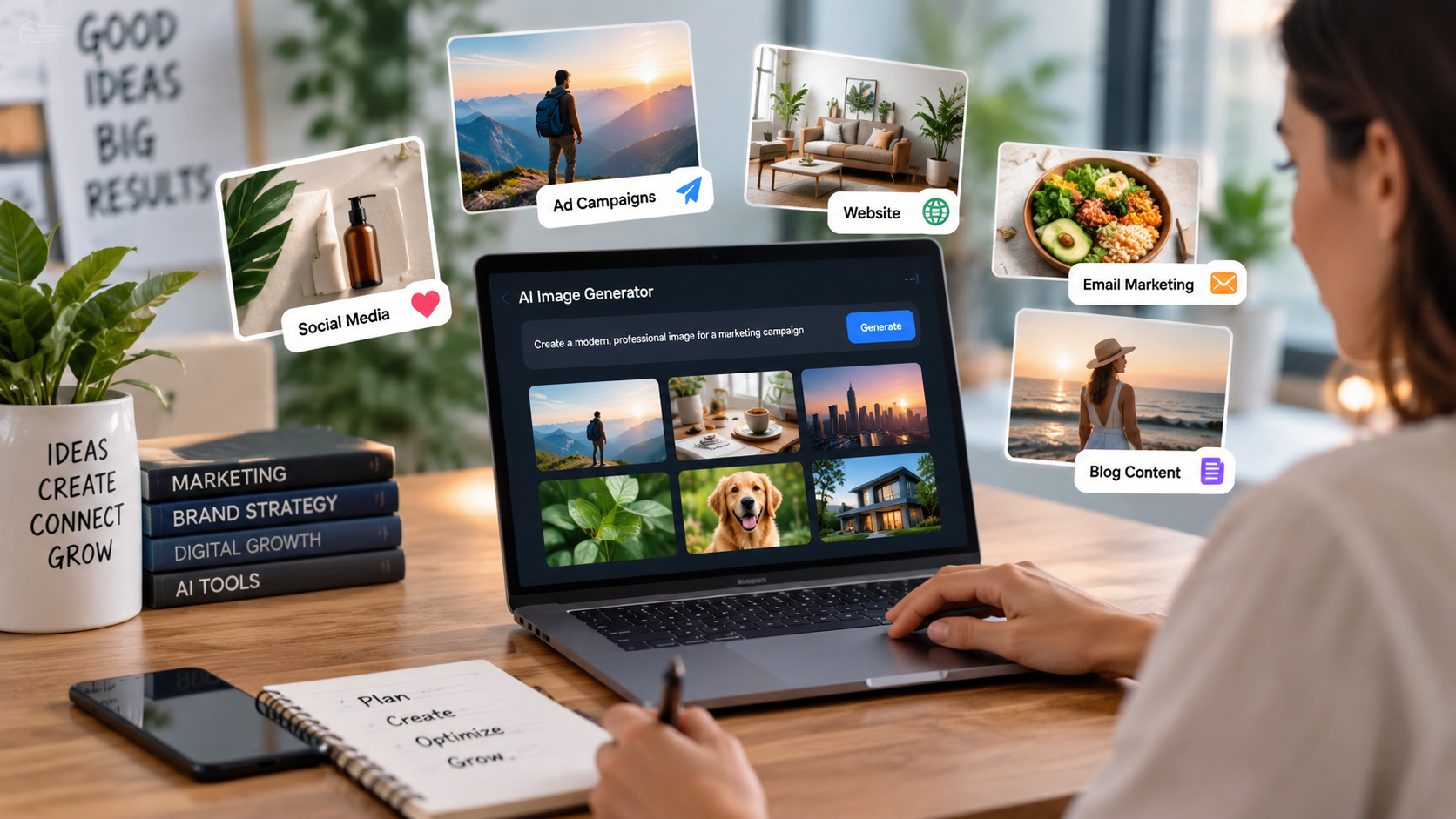 AI-generated images for marketing campaigns